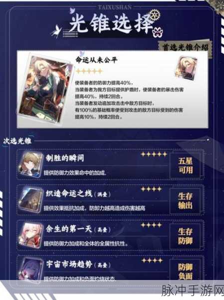 崩坏，星穹铁道砂金光锥搭配指南大揭秘