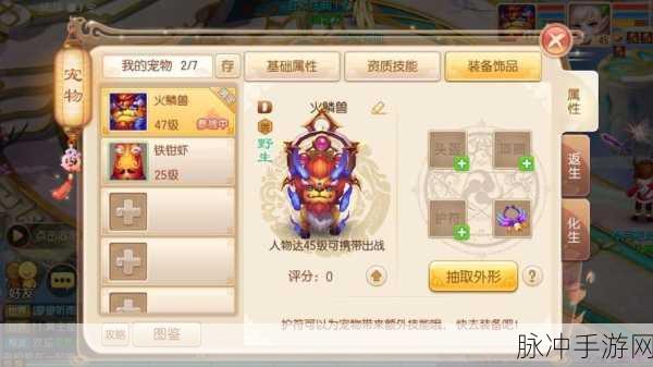 梦幻诛仙手游，宠物重生深度解析与全攻略