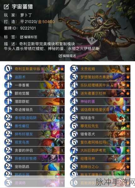 炉石传说DK控制法卡组的强大魅力与深度解析