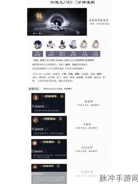 阴阳师六道之门畅行秘籍大揭秘