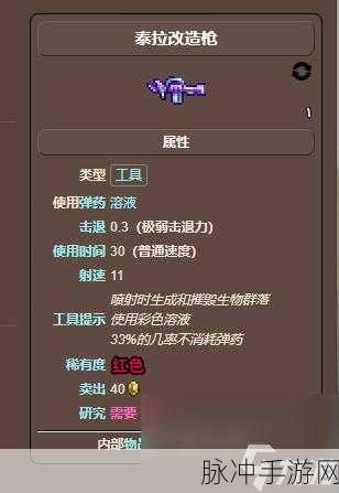 泰拉瑞亚环境改造枪实用指南