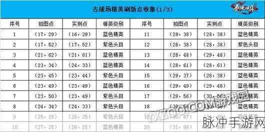 手游战场称霸秘籍，全方位攻略与精细数据解析