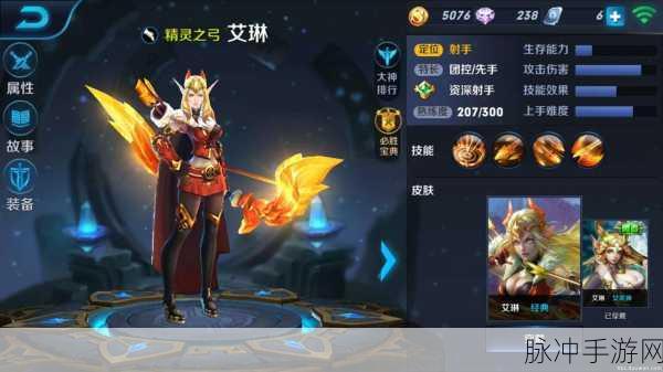 王者荣耀艾琳失宠之谜，深度剖析玩家流失原因