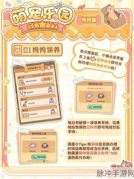 萌宠养成新体验，我的开心萌宠游戏下载全攻略