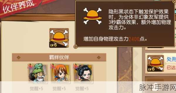航海王启航，人物进阶秘籍 解锁角色超强实力
