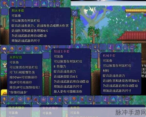 泰拉瑞亚手机版射手必备饰品全解析