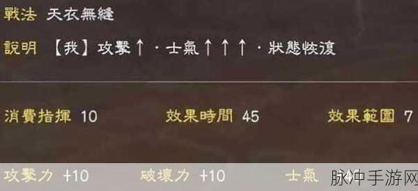 三国志 13 全战法秘籍，纵横三国战场的致胜法宝