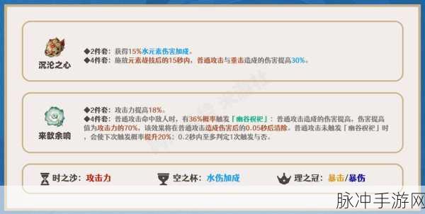 原神神里凌人圣遗物武器最佳搭配指南