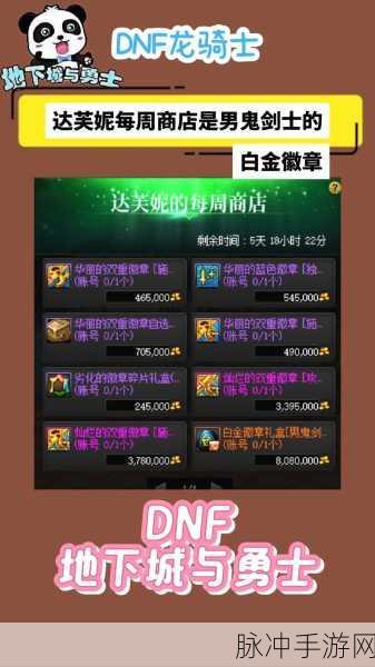 DNF 女圣职者白金徽章攻略，战力飞升秘籍