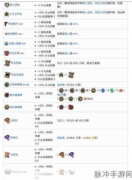 泰拉瑞亚前期必备饰品指南