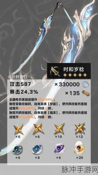 鸣潮今汐突破材料全解析与升级攻略指南