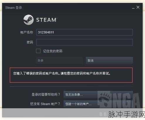 Steam 账号密码正确却登不上？手游公司为您支招