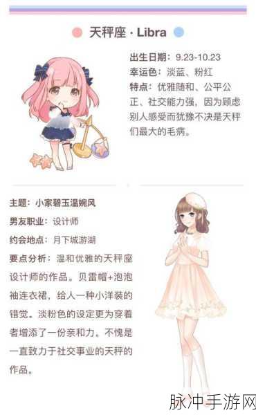 奇迹暖暖中天秤座星座属性大揭秘