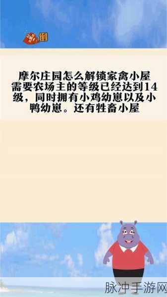 摩尔庄园手游家禽小屋位置全解析