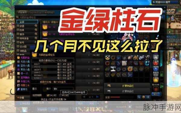 DNF 手游金绿柱石获取秘籍大公开