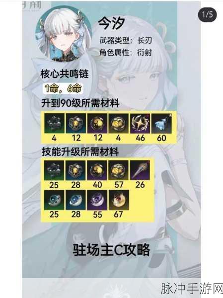 鸣潮今汐上线时间大揭秘及深度攻略