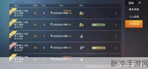 和平精英，完美隐藏历史战绩的秘诀大公开