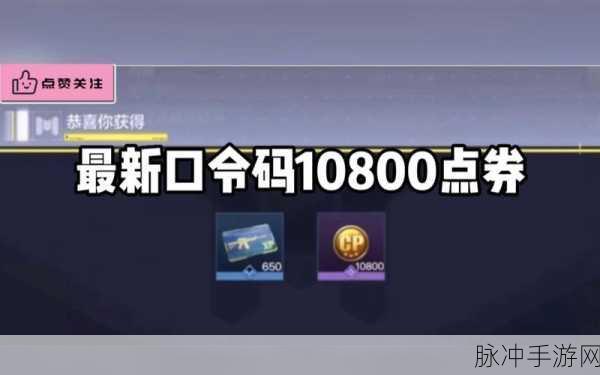 使命召唤手游 2024 永久有效兑换码全攻略