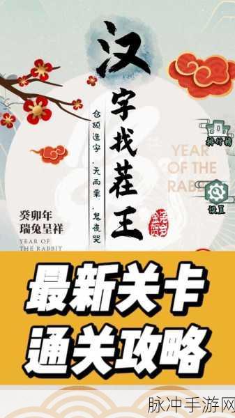 汉字找茬王，解锁找出米的亲人关卡秘籍