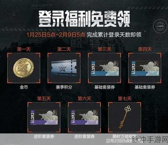 暗区突围地下法则新版本福利大揭秘