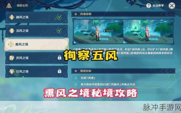 原神徇察五风第五天，通关秘籍与详细流程全解析
