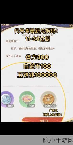 代号鸢最新永久兑换码全攻略，畅玩不停