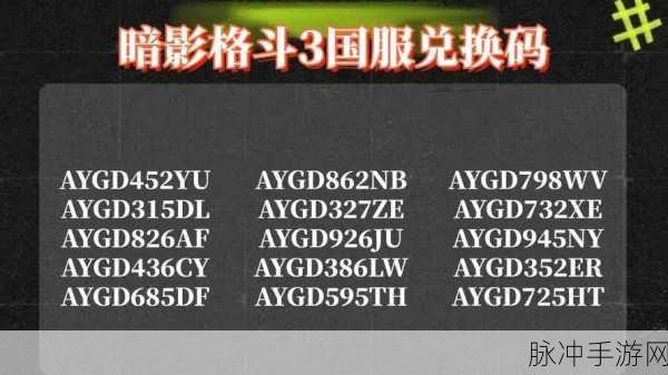 暗影格斗 3 兑换码 2024 全新大揭秘
