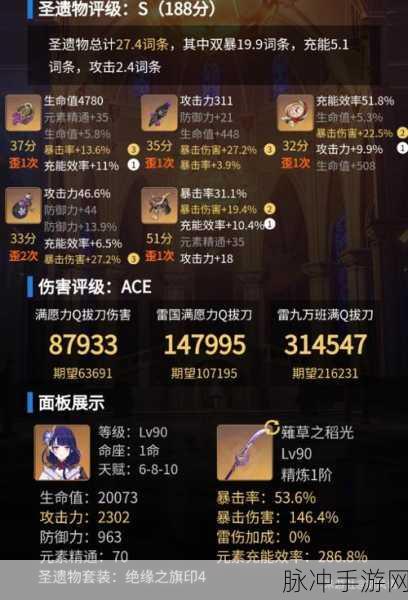 原神雷神充能效率的最佳数值探究