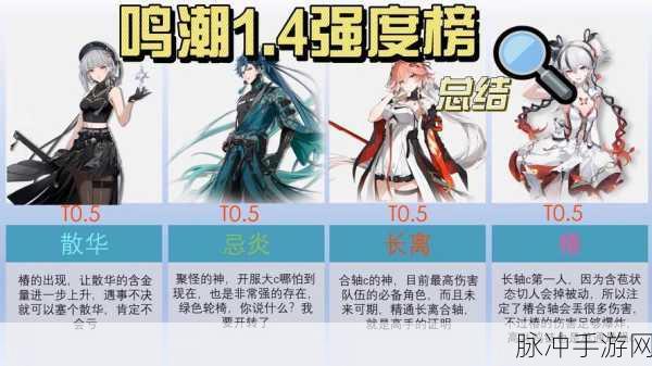 鸣潮奏鸣测试角色开荒实力大揭秘