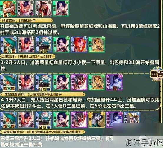 金铲铲之战中巴德传说之力深度攻略