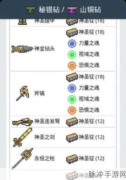 泰拉瑞亚，解析远古神圣套与神圣套的显著差异