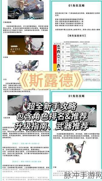 斯露德冰属性角色深度剖析指南