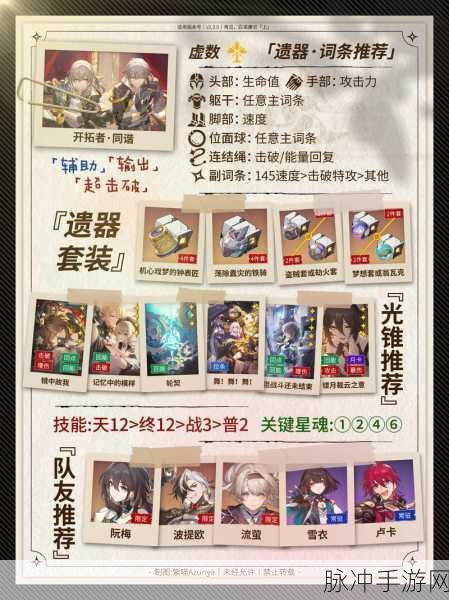 崩坏星穹铁道，人物升级秘籍大公开