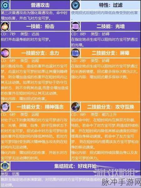 宝可梦大集结谜拟丘技能全解析
