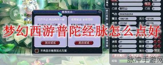 梦幻西游 269 任务普陀的完美加点秘籍