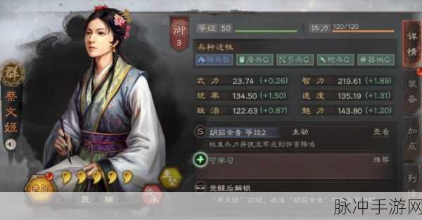 三国志战略版蔡文姬深度解析与战法推荐指南