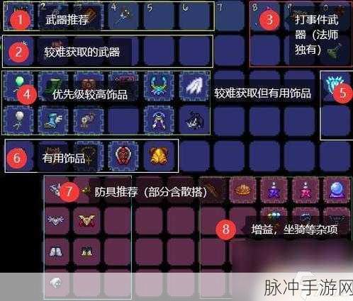 泰拉瑞亚，战士的顶级毕业饰品大揭秘