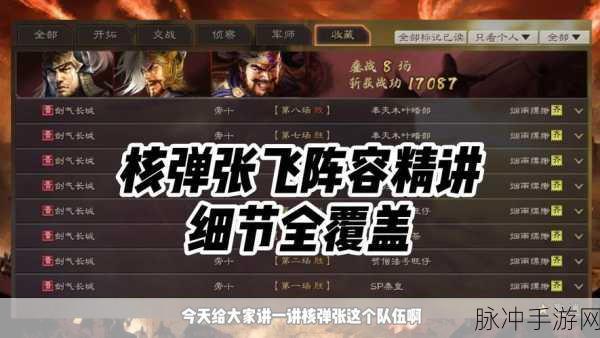 三国志战略版,张飞实战秘籍与超强搭配
