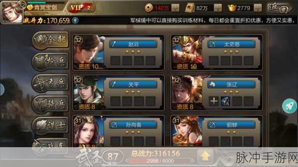 神将三国，揭秘最强阵容的完美搭配之道