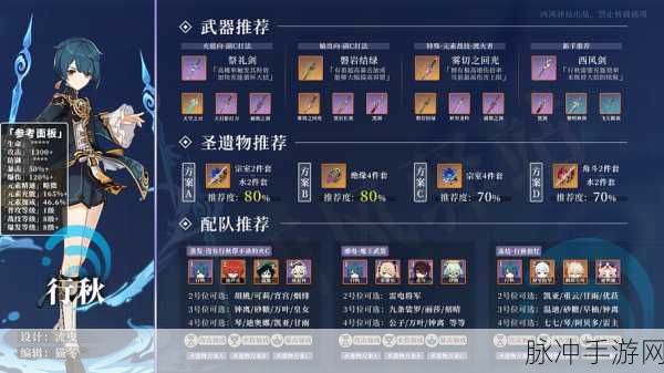 原神行秋圣遗物搭配秘籍大公开