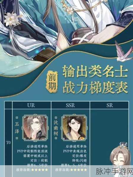 花亦山心之月，全名士强度深度剖析与一览