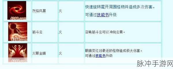 造梦西游 3 火丸技能最佳搭配指南
