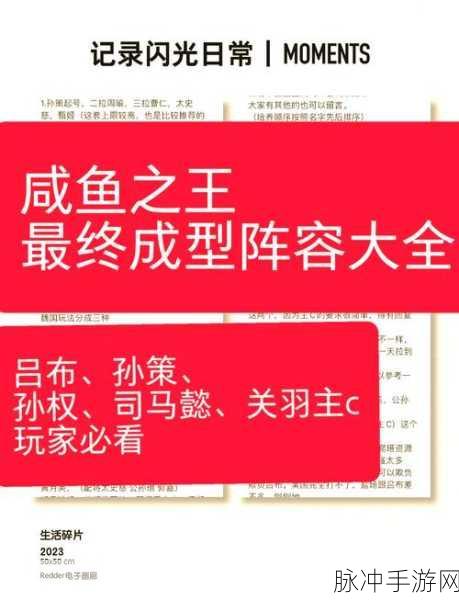 2024 咸鱼之王阵容搭配秘籍全解析