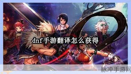 DNF 手游韩服创建新角色难题破解秘籍