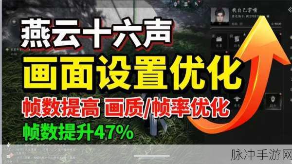 燕云十六声画面设置全攻略，打造极致视觉体验