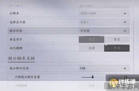 燕云十六声画面设置全攻略，打造极致视觉体验