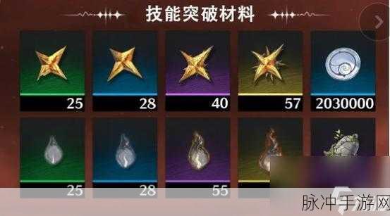 白夜极光红与黑超强技能与突破材料全解析