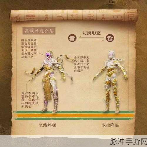 和平精英沙丘之主与木乃伊皮肤价格大揭秘