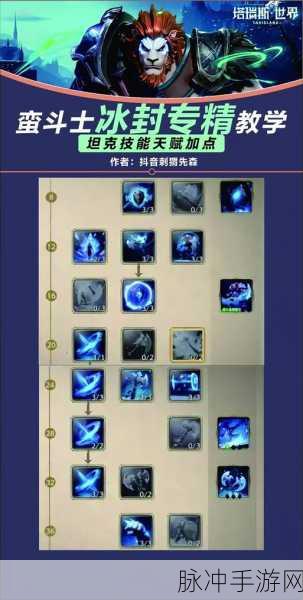 塔瑞斯世界战士天赋加点全攻略指南