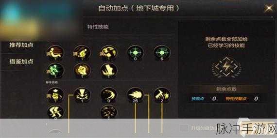 DNF 手游战斗法师刷图加点秘籍，制霸战场的关键